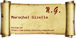 Marschal Gizella névjegykártya